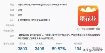 蛋花花遭315曝光后依然违规放贷,关联网贷平台金蛋理财